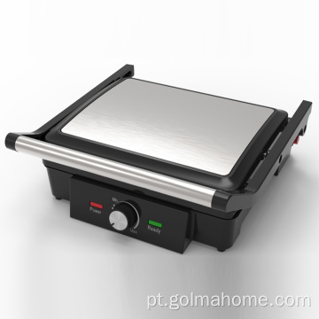 2000W Contatar Grelhados Pequeno almoço Torradeira Abre 180 graus Aço Inoxidável 4 Fatia Elétrica Panini Grill